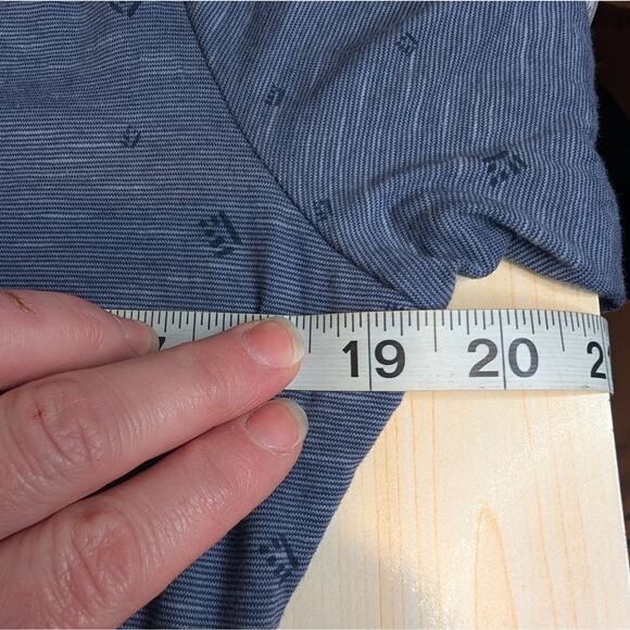 Toad&Co Cue Wrap Cafe Dress Blue Midi Size Medium POCKETS! - Picture 4 of 8